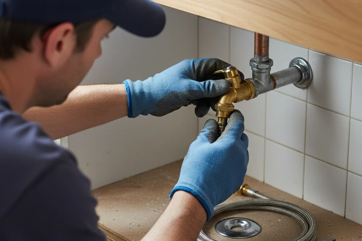 Shutoff valve and fitting work during Repiping in Rockford